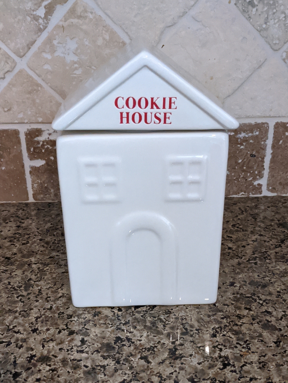 Cookie House Canister Cookie Jar Ceramic Target White Ceramic Earthenware